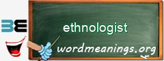 WordMeaning blackboard for ethnologist